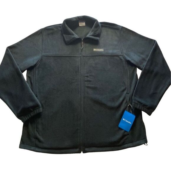 COLUMBIA Mens XLARGE Steens Mountain Black Full Zip Jacket - Picture 1 of 12